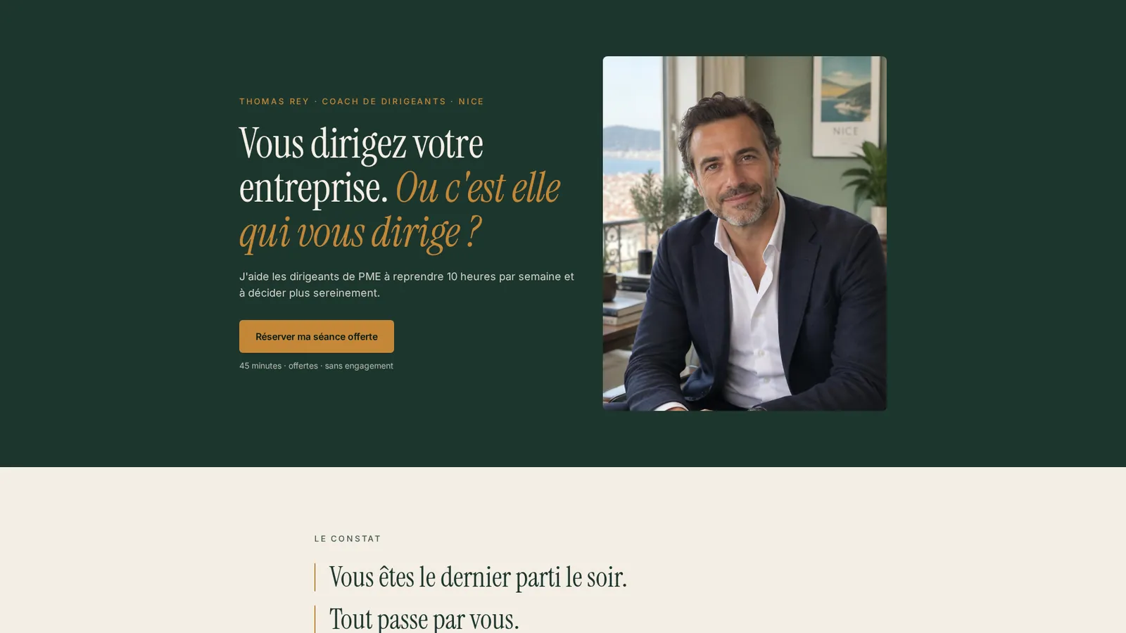 Capture du site Thomas Rey