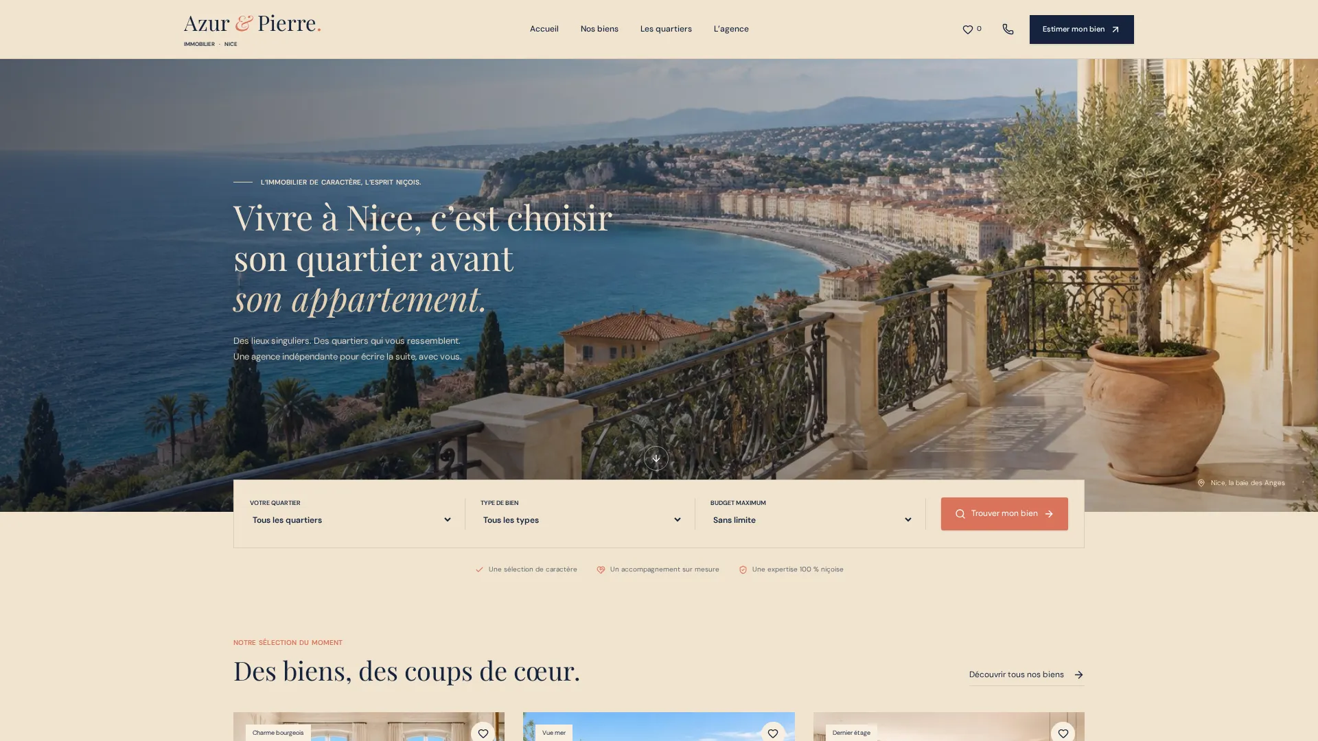 Capture du site Azur & Pierre Immobilier